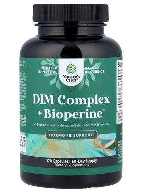 Nature's Craft,DIM 复合物 + BioPerine®，120 粒胶囊
