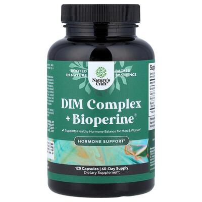 Nature's Craft,DIM 复合物 + BioPerine®，120 粒胶囊