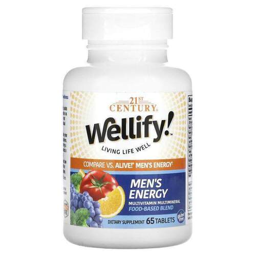 21世纪,Wellify! 男性能量，多维生素多矿物质，65 片