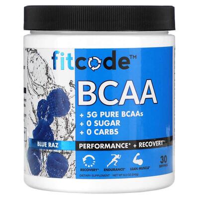 fitcode,支链氨基酸，蓝莓泡泡糖味，8.5 盎司（240 克）