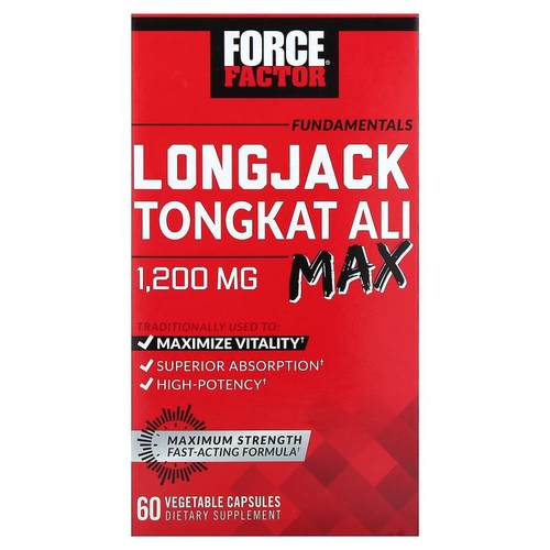 Force Factor,Fundamentals，LongJack Tongkat Ali Max，60 粒素