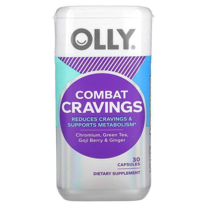 OLLY对抗食欲胶囊支持健康代谢维持能量水平含铬绿茶枸杞姜
