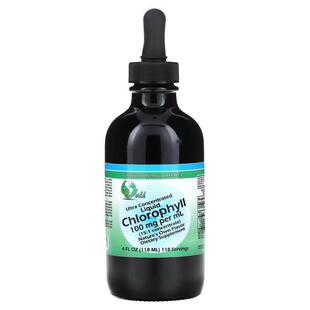 100 毫 World 超浓缩液体叶绿素 液量盎司 118 Organic 毫克
