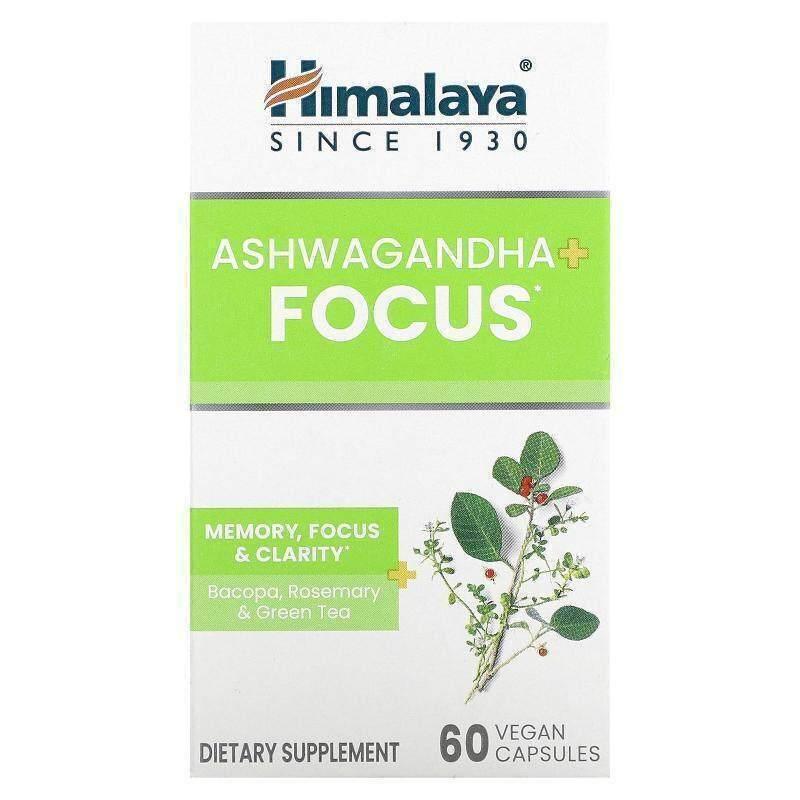 Himalaya,南非醉茄 + 专注力,60 粒全素胶囊