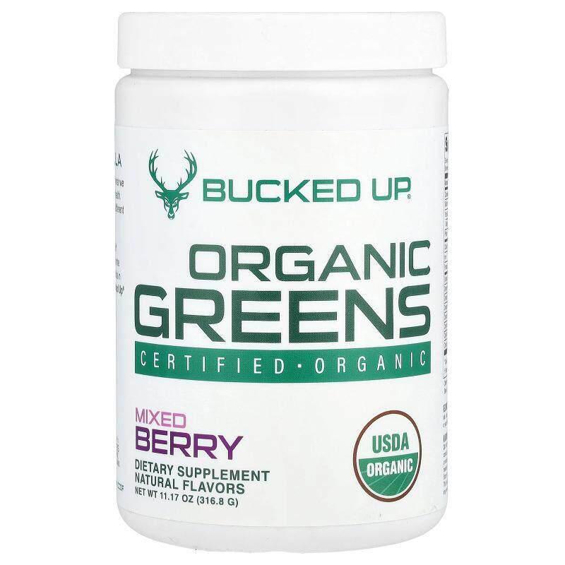 Bucked Up,有机绿色植物,混合浆果味,11.17 盎司(316.8 克)