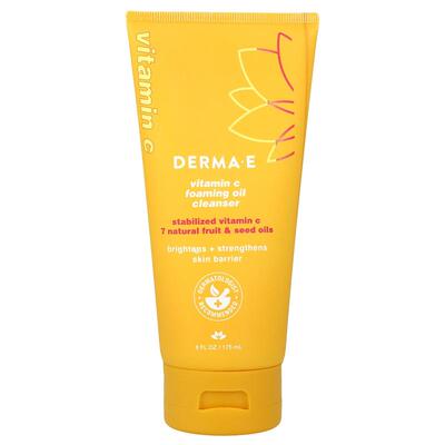 DERMA E,Vitamin C Foaming Oil Cleanser, 6 fl oz (175 ml)