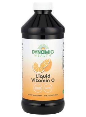 Dynamic Health,液体维生素 C，天然柑橘味，16 盎司（473 毫升）