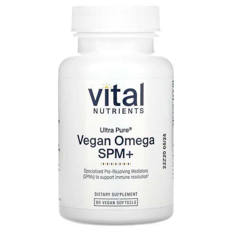 Vital Nutrients,Ultra Pure,全素 Omega SPM+,90 粒全素软胶囊