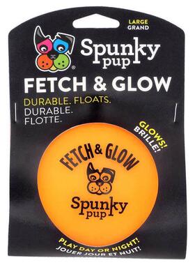 Spunky Pup,Fetch &amp; Glow, Ball, Large, 1 Toy