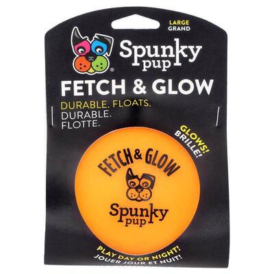 Spunky Pup,Fetch &amp; Glow, Ball, Large, 1 Toy