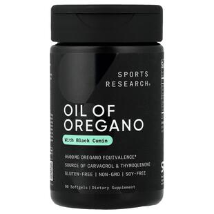 Sports Research,Oil Of Oregano With Black Cumin, 60 Softgels