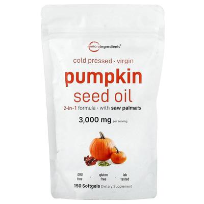 Micro Ingredients,Pumpkin Seed Oil, Cold Pressed, 150 Softge