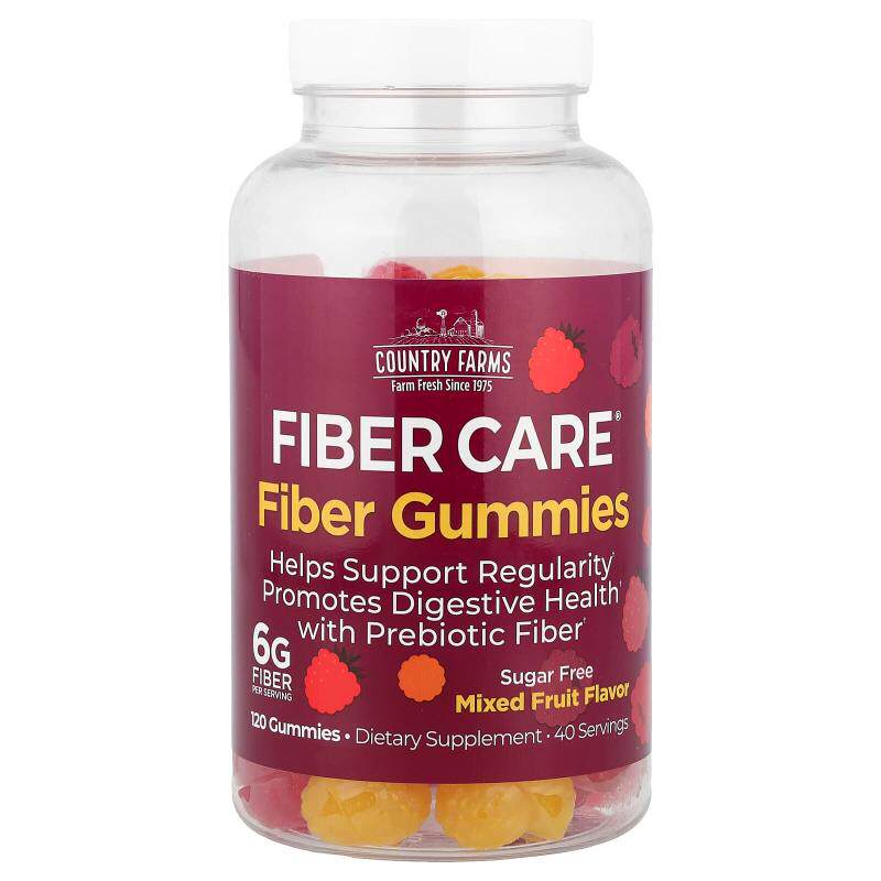 Country Farms Fiber Care益生元纤维软糖菊粉与益生元纤维