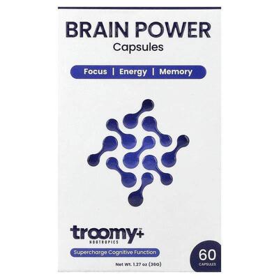 Troomy Nootropics,Brain Power，60 粒胶囊，1.27 盎司（36 克）