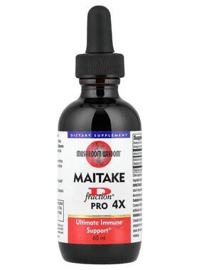 Mushroom Wisdom,舞茸 D-Fraction，Pro 4X，60 毫升（每份 22 毫