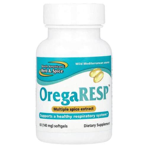 North American Herb &amp;amp; Spice,OregaResp™，60 粒软