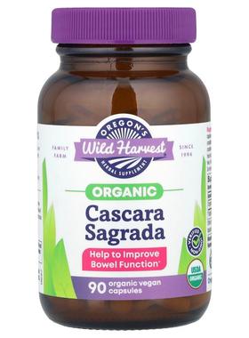 Oregon's Wild Harvest,有机美鼠李皮，90 粒有机全素胶囊