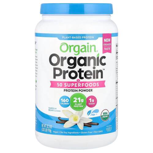 Orgain,有机蛋白质™ + 50 种 Superfood 粉，香草豆味