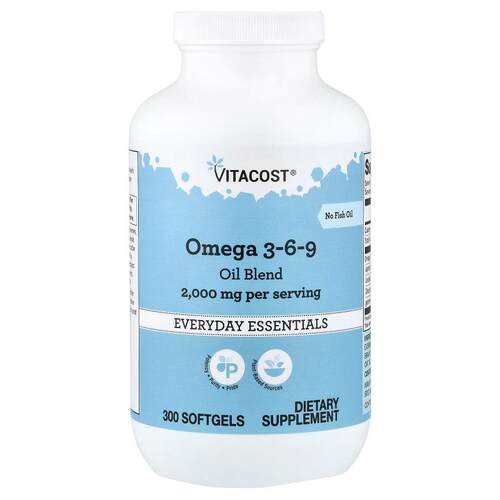 Vitacost Omega 3-6-9 Oil Blend植物油复合配方美好相伴不含鱼油