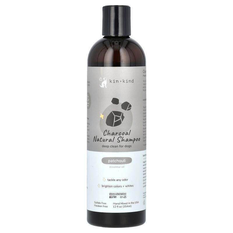 Kin+Kind,狗狗用天然木炭洗发水，广藿香味，12 盎司（354 毫升）