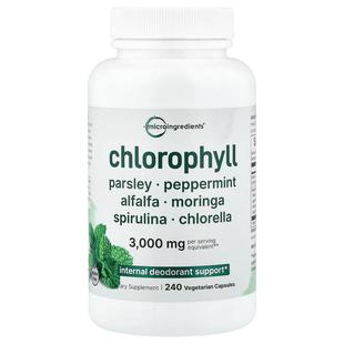 Micro Ingredients,Chlorophyll, 240 Vegetarian Capsules