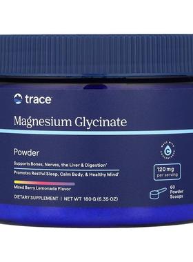 Trace,甘氨酸镁粉，混合浆果柠檬水，6.35 盎司（180 克）