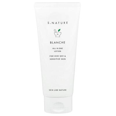 S.NATURE,Blanche，多合一乳液，适合非常干燥和敏感皮肤，200 毫