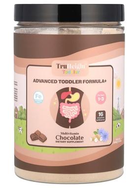 TruHeight,幼儿，高级幼儿配方+，1-3 岁，巧克力味，0.59 磅（26