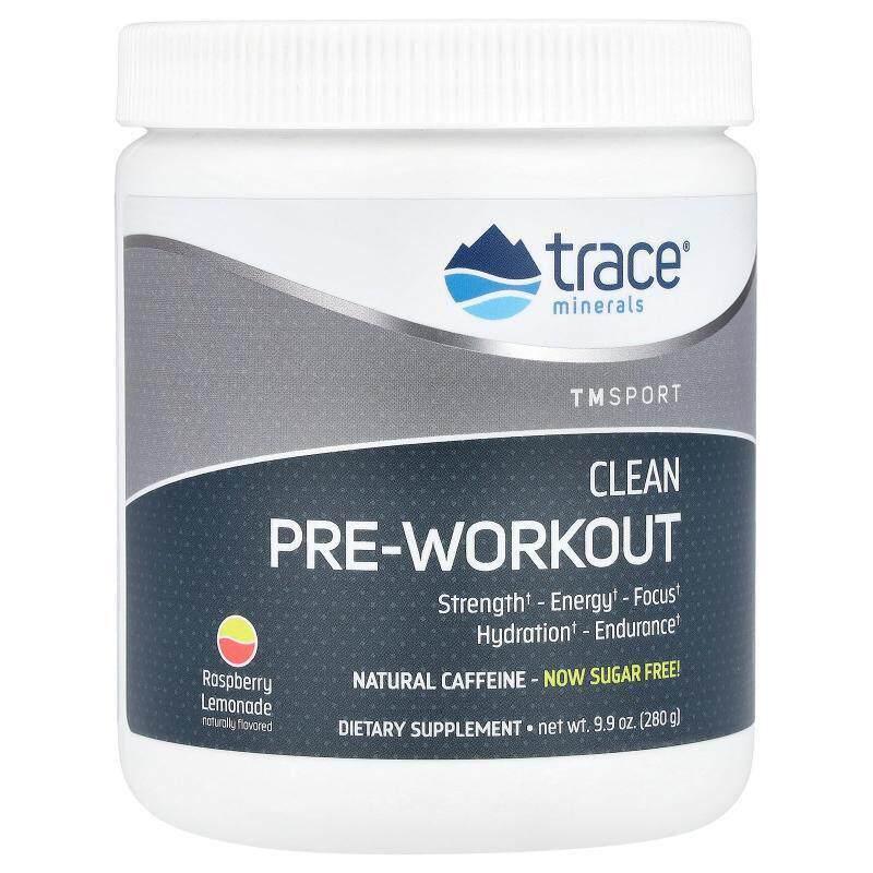 Trace,TM Sport,清洁锻炼前配方,树莓柠檬水味