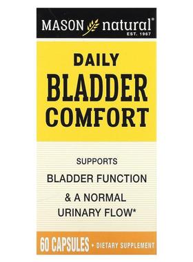 Mason Natural,Daily Bladder Comfort，60 粒胶囊