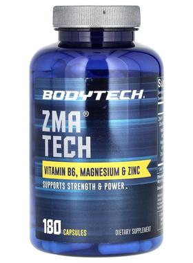 BodyTech,ZMA Tech，180 粒胶囊