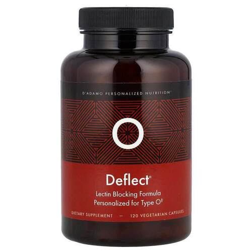 D'adamo,Deflect® O，凝集素阻断配方，120 粒素食胶囊