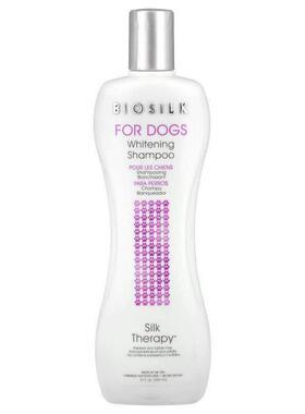 Biosilk,Silk Therapy，狗狗洁白洗发水，12 液量盎司（355 毫升