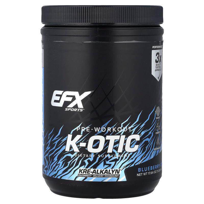 EFX,K-otic® Pre-Workout, Blueberry Crush