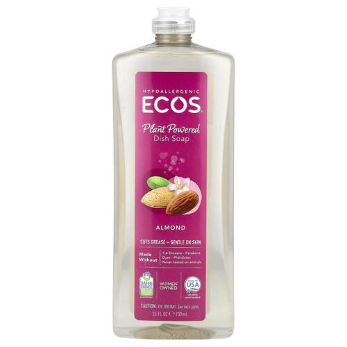Earth Friendly Products,Ecos®，洗碗皂，巴旦木质香味味，25 液