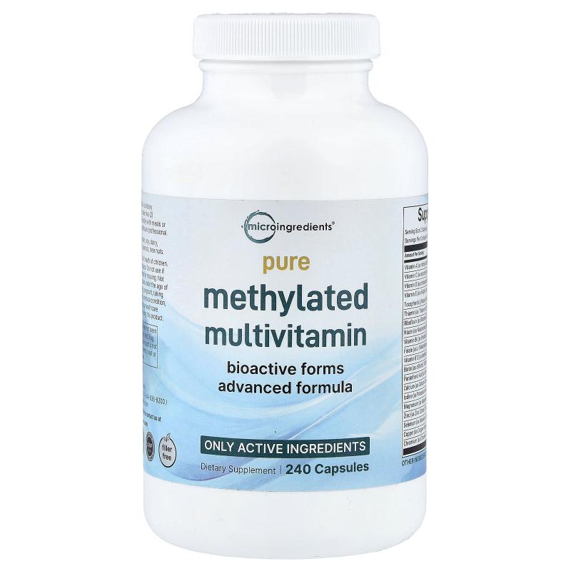 Micro Ingredients,Pure Methylated Multivitamin, 240 Capsules