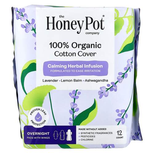 The Honey Pot Company,Organic Calming Herbal Infusion, Pads