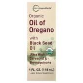 Ingredients Black Organic Micro With Oil Oregano Seed