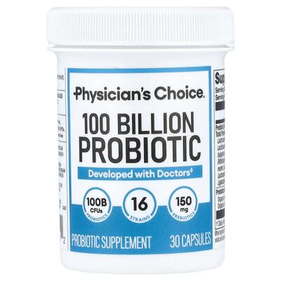 Physician's Choice,100 Billion Probiotic, 30 Capsules