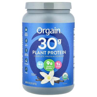 Orgain,多面植物蛋白质粉，香草味，2.01 磅（912 克）