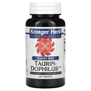 Kroeger Herb Co,晴天,Taurin-Dophilus,100 片