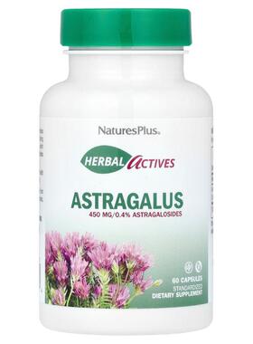 NaturesPlus,Herbal Actives，黄芪，450 毫克，60 粒胶囊