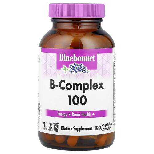 Bluebonnet Nutrition,B 族 复合物 100，100 粒素食胶囊