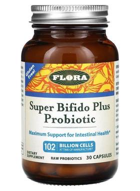 Flora,超级 Bifido Plus 益生菌，1020 亿活菌，30 粒胶囊