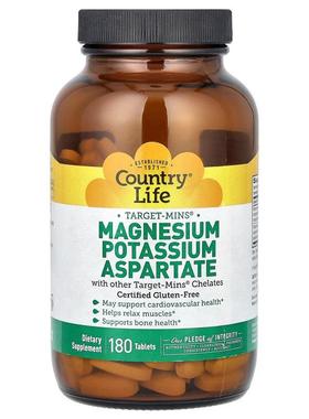 乡村生活,Target-Mins，天冬氨酸镁钾营养片，180 片