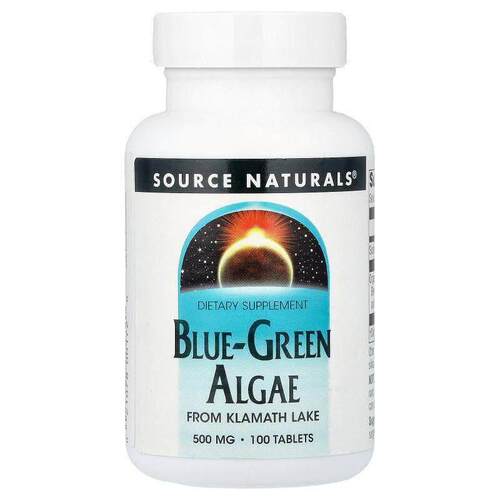 源美,Blue-Green Algae, 500 mg, 100 Tablets