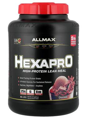 ALLMAX,Hexapro， 6 种蛋白质混合配方，巧克力味，5 磅（2.27 千