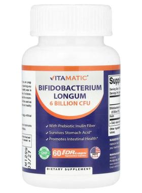 Vitamatic,长双歧杆菌，60 粒 DRcaps® 羟丙基甲基纤维素胶囊