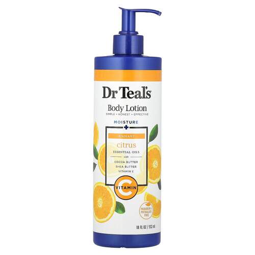 Dr. Teal's,身体乳，提亮，柑橘香