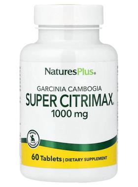 NaturesPlus,Garcinia Cambogia Super Citrimax，1000 毫克，60